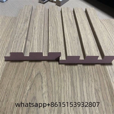 บ้าน mdf veneered ผนัง mdf louvers mdf panelings ร่องร่องร่อง