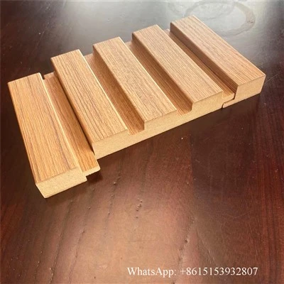 แผงติดผนัง MDF ในร่ม MDF Louvers MDF แผ่นร่องร่องร่องร่อง